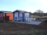 Ferienhaus Gartenhütte mit Terrasse
